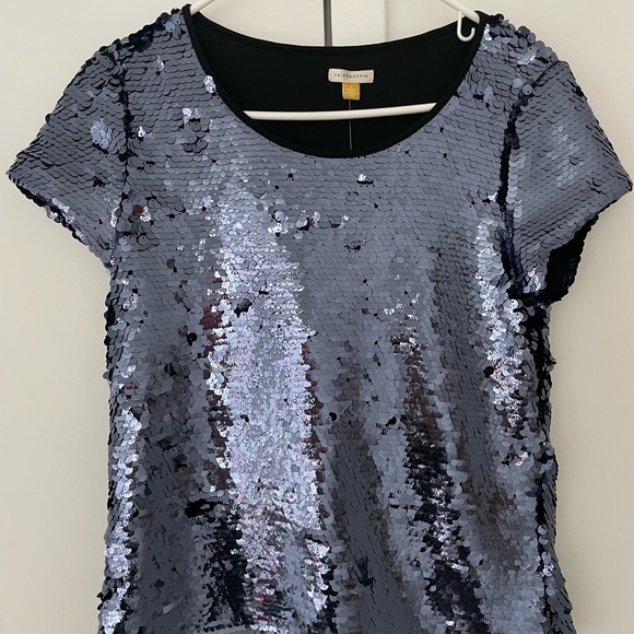 ANTHROPOLOGIE LEIFSDOTTIR Sequin Top - Size Small - NEW WITH TAGS - Picture 4 of 5
